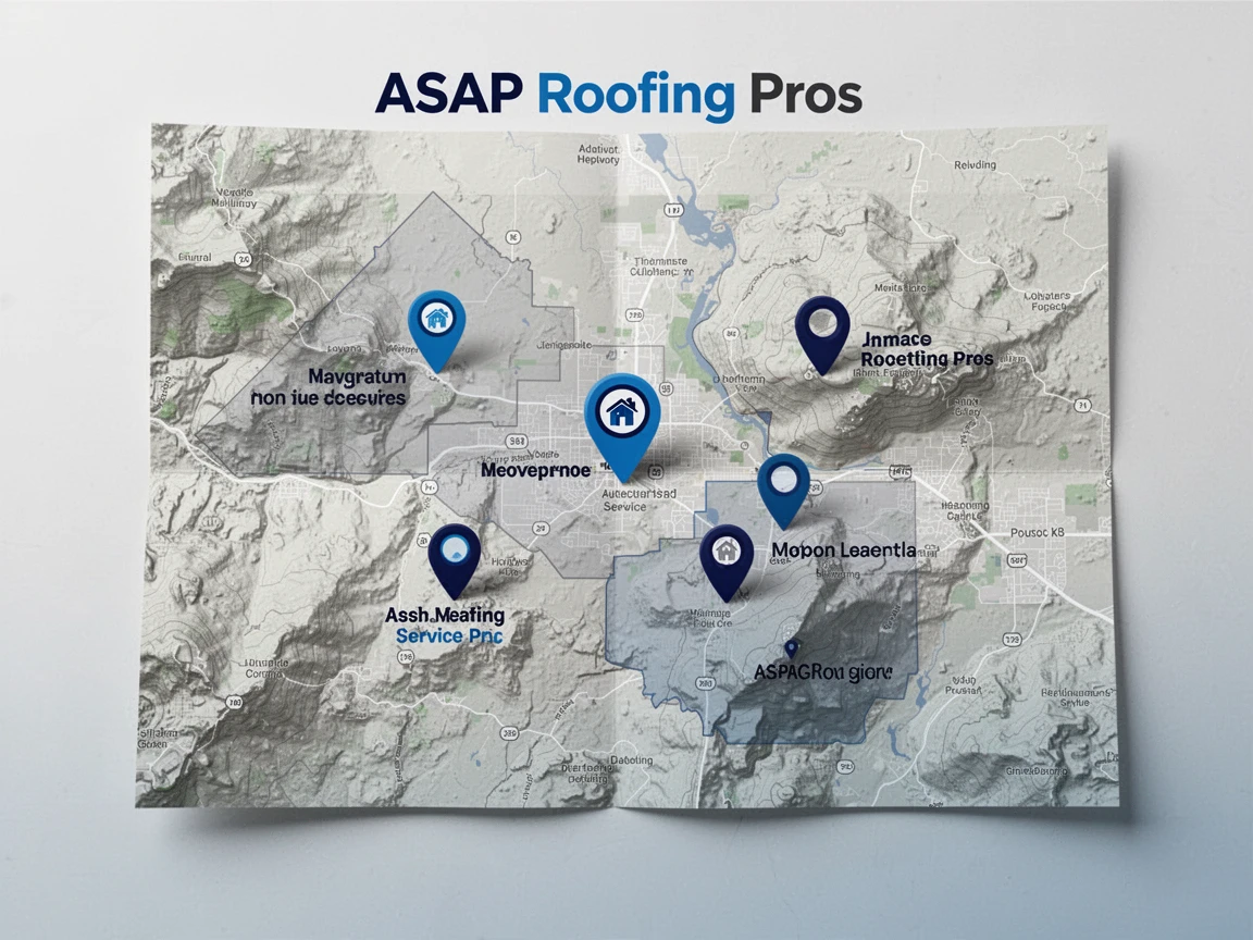 Roofing Service Areas Map